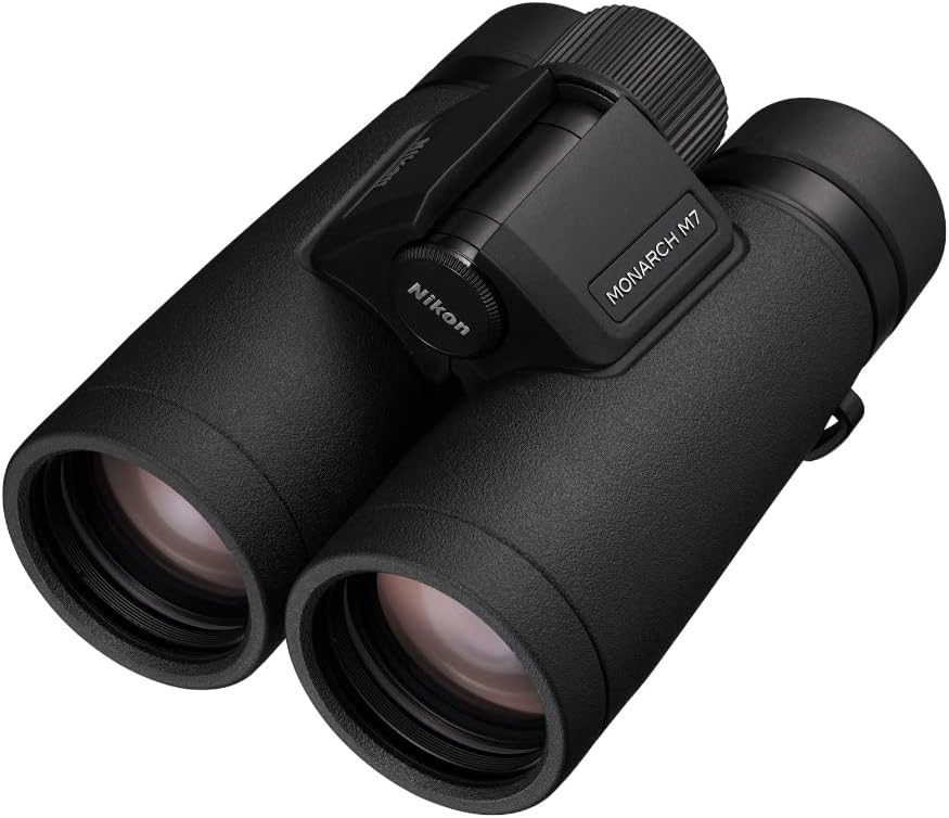 Nikon MONARCH M7 8x42 Binocular |Waterproof, fogproof, rubber-armored Full-Size Binocular with ED glass & wide field of view, oil & water repellent coating & locking diopter |Official Nikon USA Model