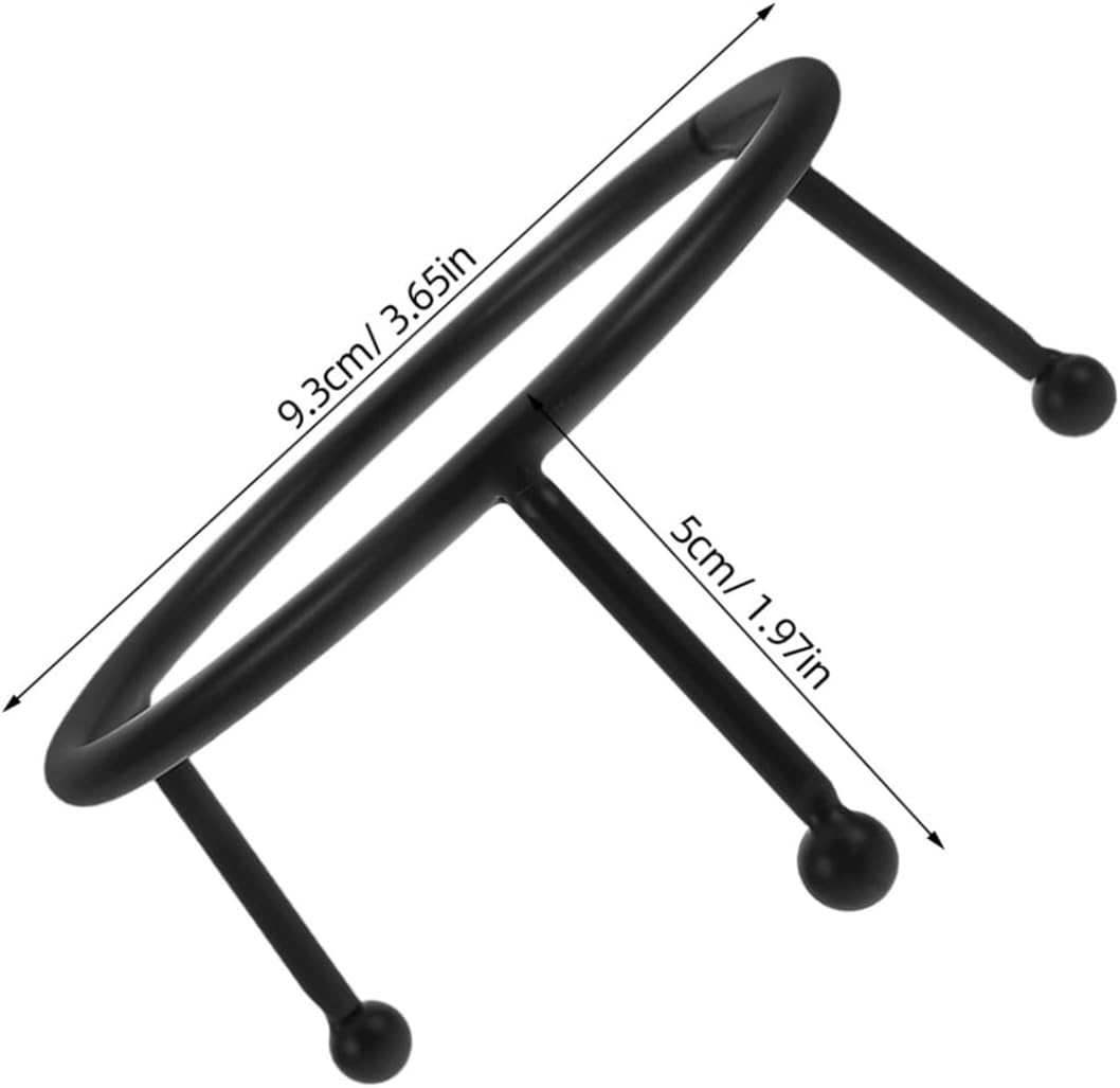 1Pcs Metal Crystal Ball Stand Elegant Wrought Iron Display Rack for Gazing Globes Outdoor Decorative Sphere Holder for Gardens and Patios Compact and Weather Resistant