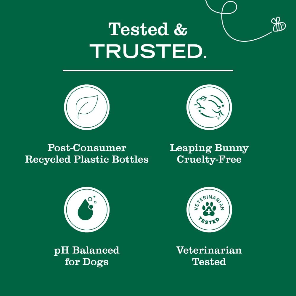 MRS. MEYER'S Clean Day 3 in 1 Dog Shampoo, White Peach Scent, 14oz