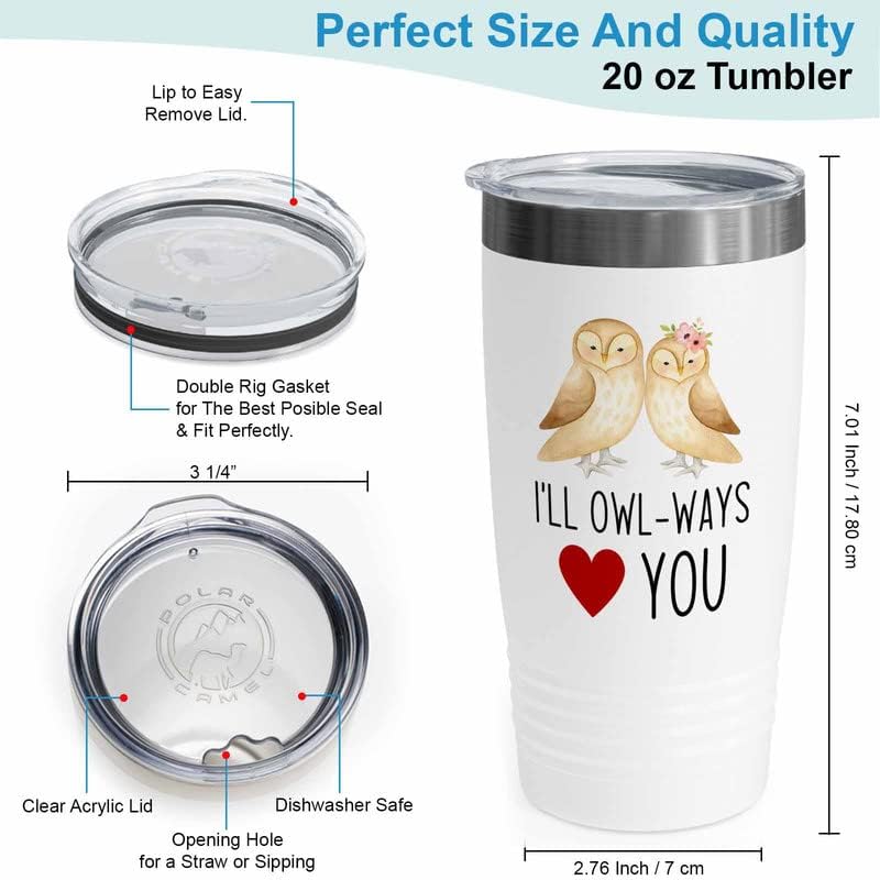 Bird Lover White Edition Viking Tumbler 20oz - Short Penguin Size - Hummingbird Nest Cage Parrot Dad Gardening Outdoor Birdwatcher Feeder