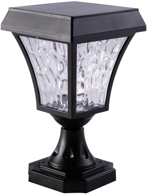Creative Solar Pillar Light Outdoor Home Waterproof Garden Wall Modern Simple Villa Fence Gate Post Patio Porch Street Lantern Column Lamp Decoration