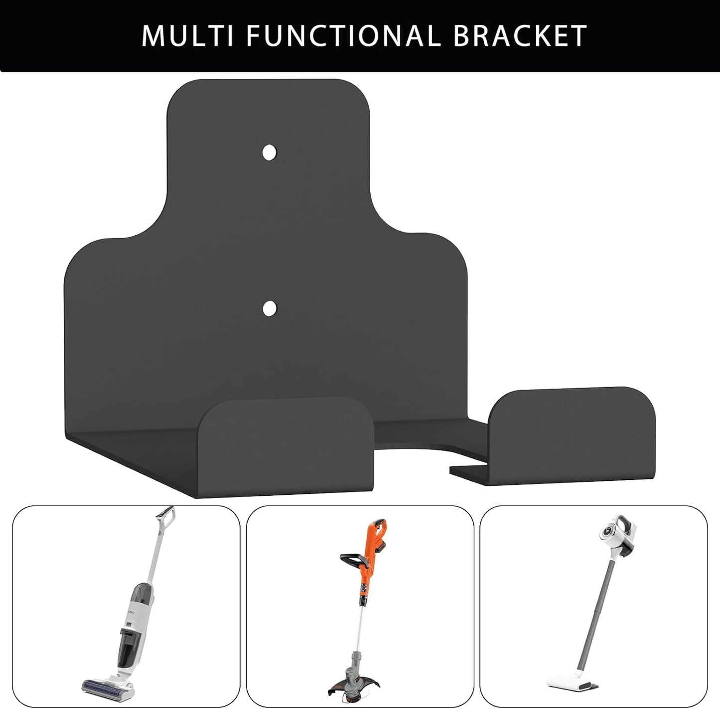 LUWOO 2 Pack Heavy Duty Weed Eater Hanger, Wall Mount Trimmer Rack for