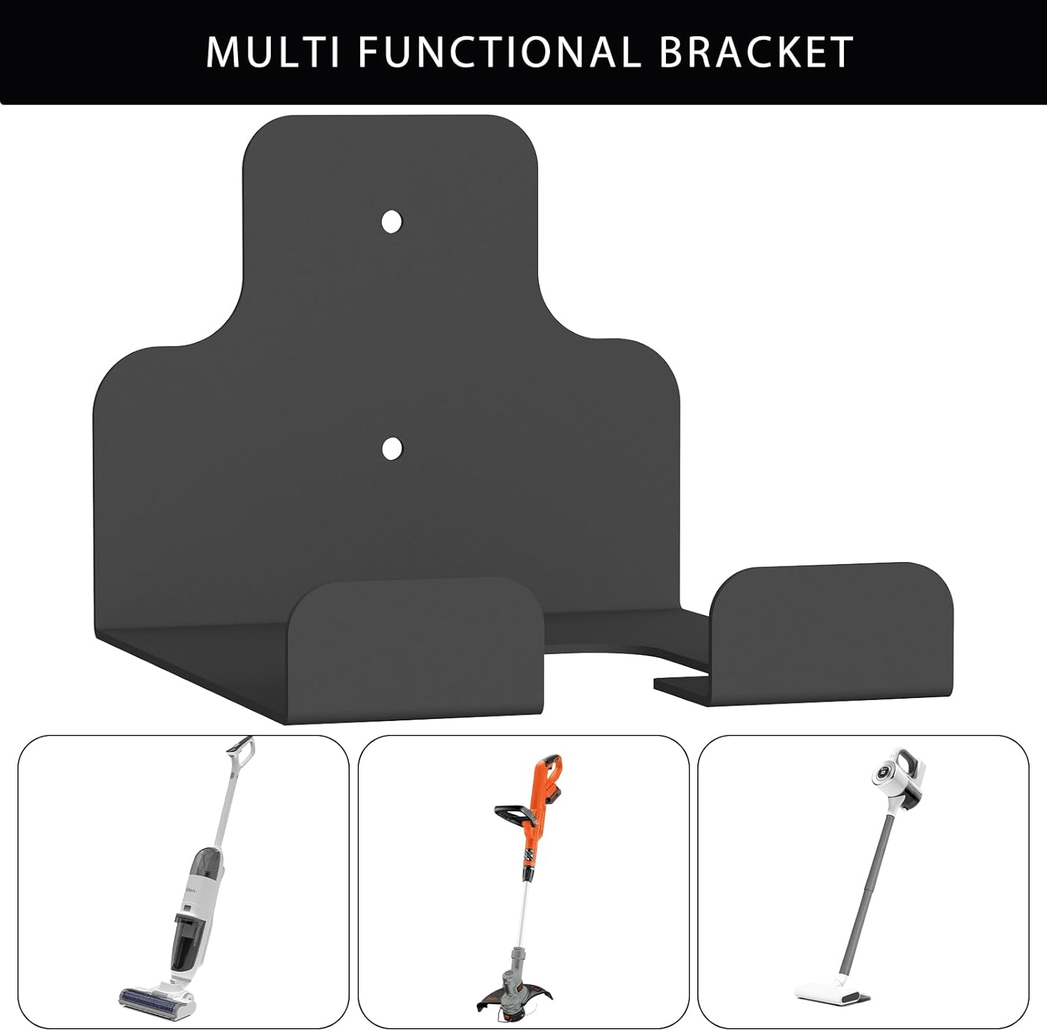 LUWOO 2 Pack Heavy Duty Weed Eater Hanger, Wall Mount Trimmer Rack for