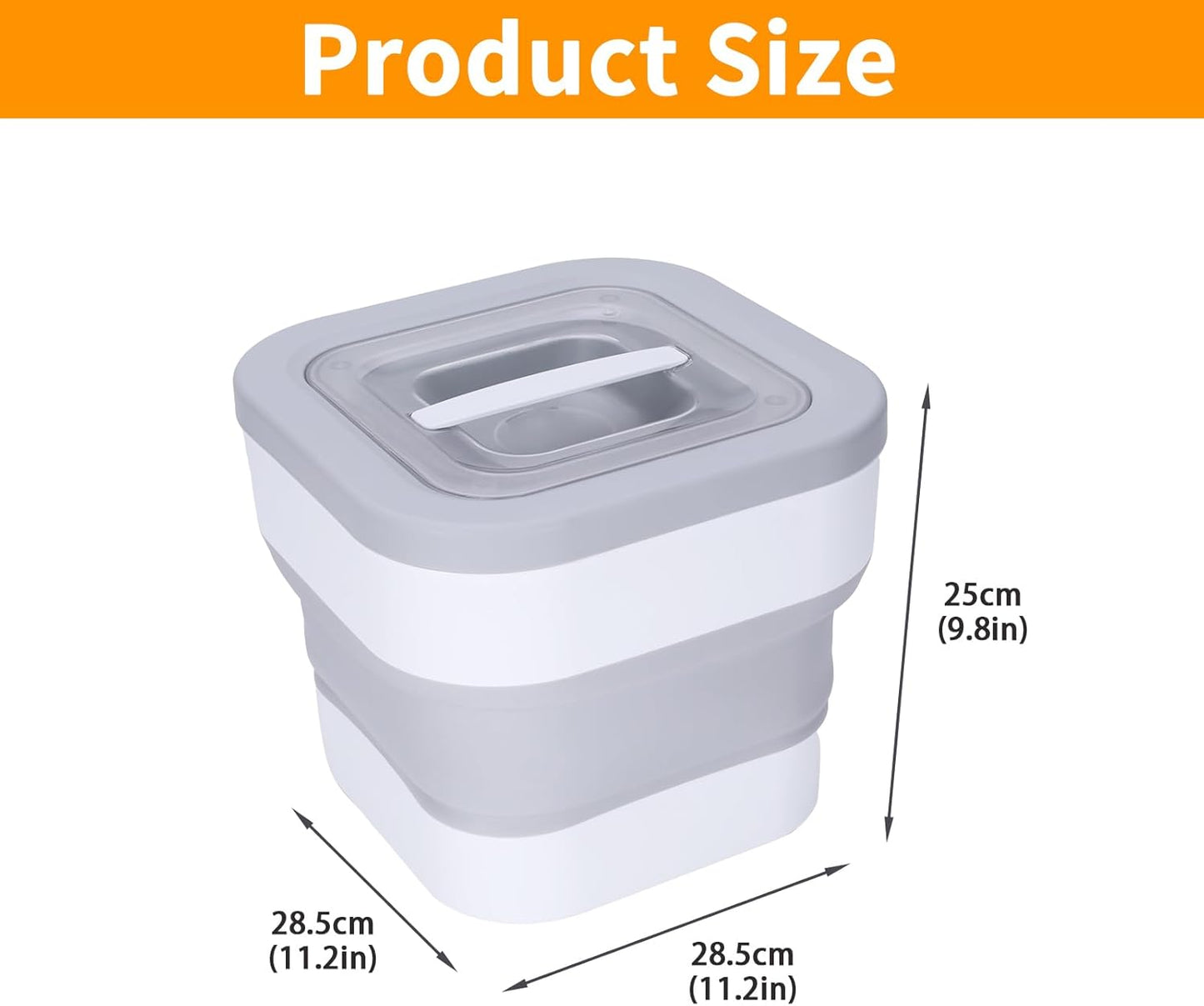 Wood Pellet Storage Container with Scoop, Waterproof Foldable Storage 