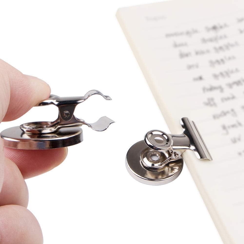 VNDUEEY 20 Pack Fridge Magnets Refrigerator Magnets, Strong Magnetic Clips Heavy Duty, Magnet Clips for Whiteboard, Magnets for Fridge Locker Office Accessories, Classroom Teacher Supplies