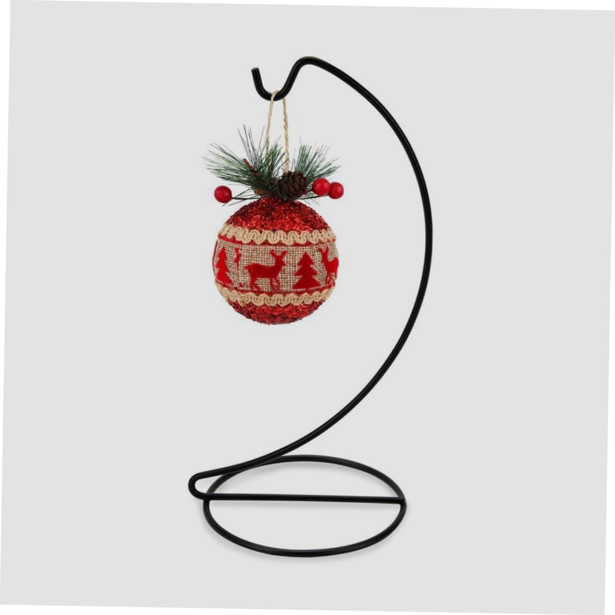 PRETYZOOM 3pcs Ornament Stands Glass Globe Display Holders Craft Hook Stands for Homes Offices Schools