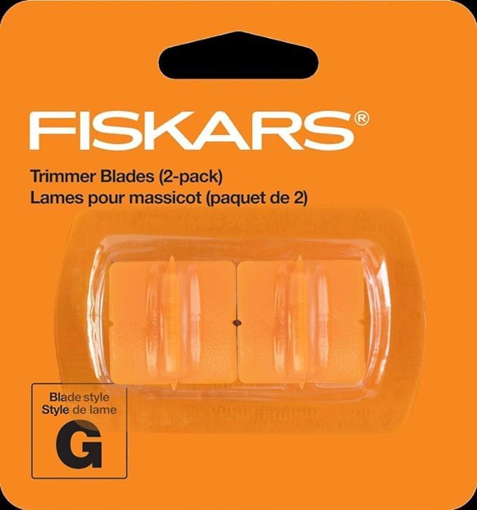 Fiskars Trimmer Replacement Blades, Precision-Ground Steel for Clean C