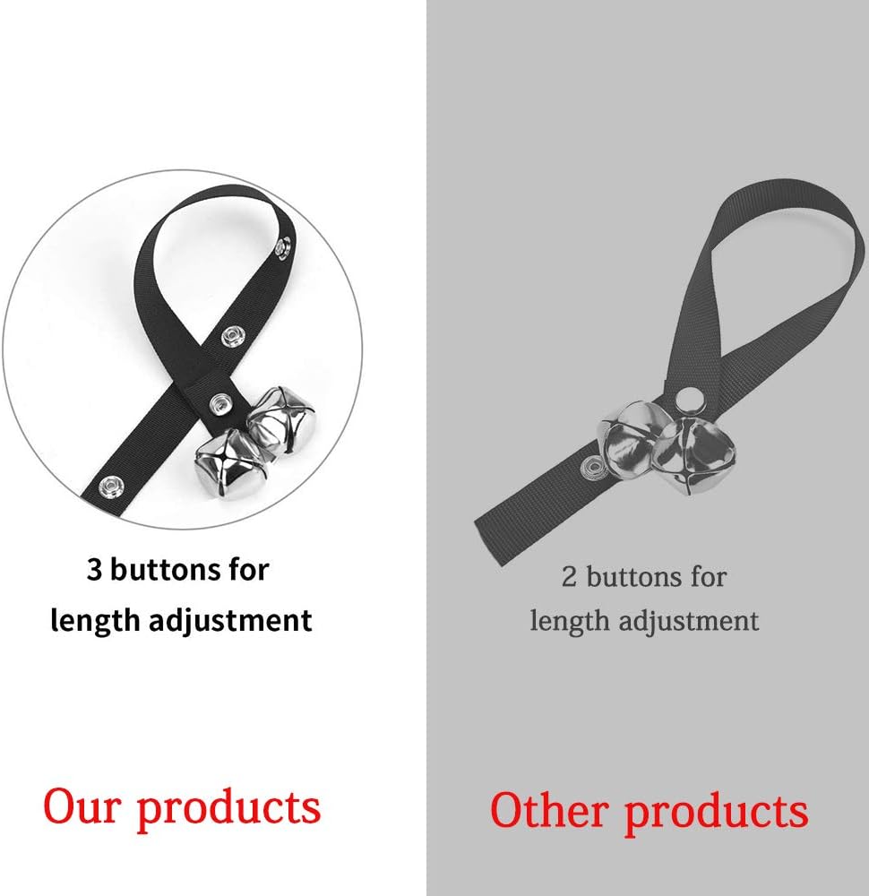 Upgraded Puppy Bells Dog Doorbells for Door Knob/Potty Training/Go Out
