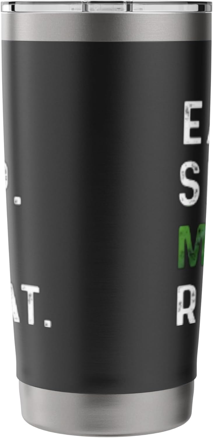 Eat Sleep Mow Repeat Lawnmower Funny Lawn Care Men Grass Cut Stainless Steel Insulated Tumbler