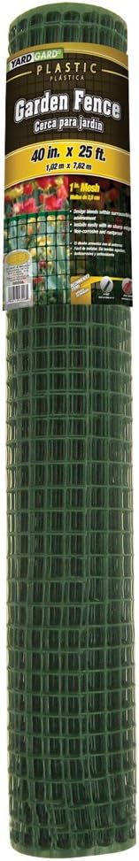 YARDGARD – 2 Inch Mesh Welded Wire Fence – 40 Inches by 25 Feet – 20 Gauge Green PVC Coated Steel – for Garden Protection | Poultry Netting | Animal Enclosures | Plant Support