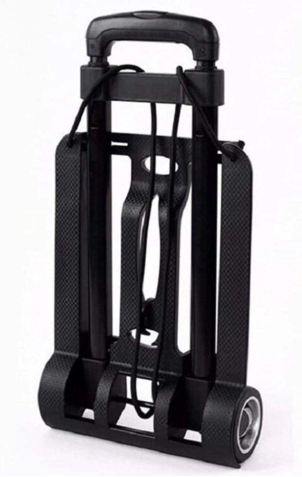 JSEIAJB 25kg Heavy Duty Foldable Hand Sacks Wheel Trolley Folding Barrow Cart Travel Luggage Shopping Cart Portable