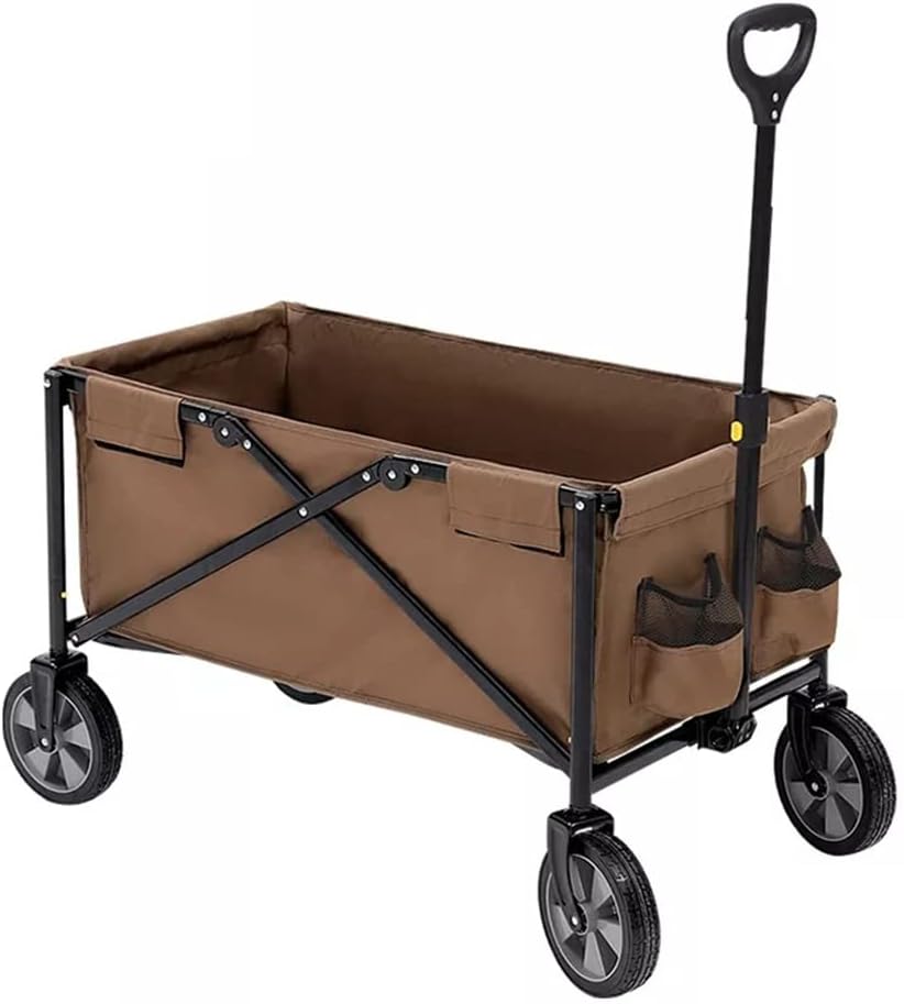 JSEIAJB Camping Cart 80L Folding Trolley Portable Ultralight Shopping 