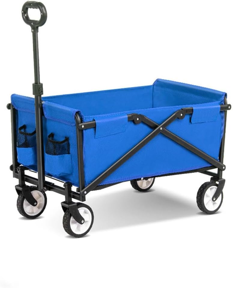 Collapsible Wagon Cart with Wheels Foldable Folding Wagons Carts Silen