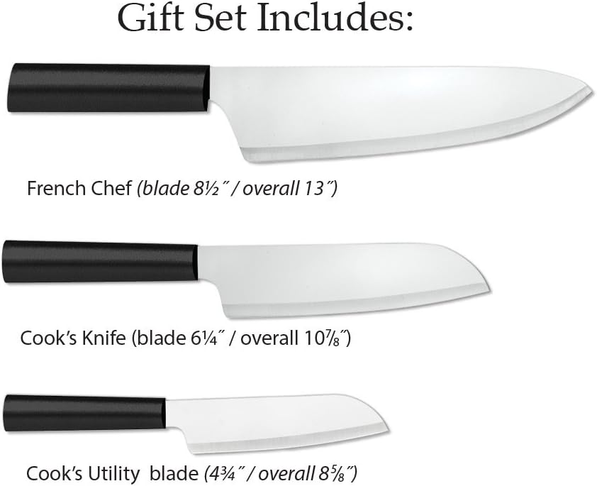 Rada Cutlery Chef Select Gift Set (G257), 3-Piece Knife Set, Stainless