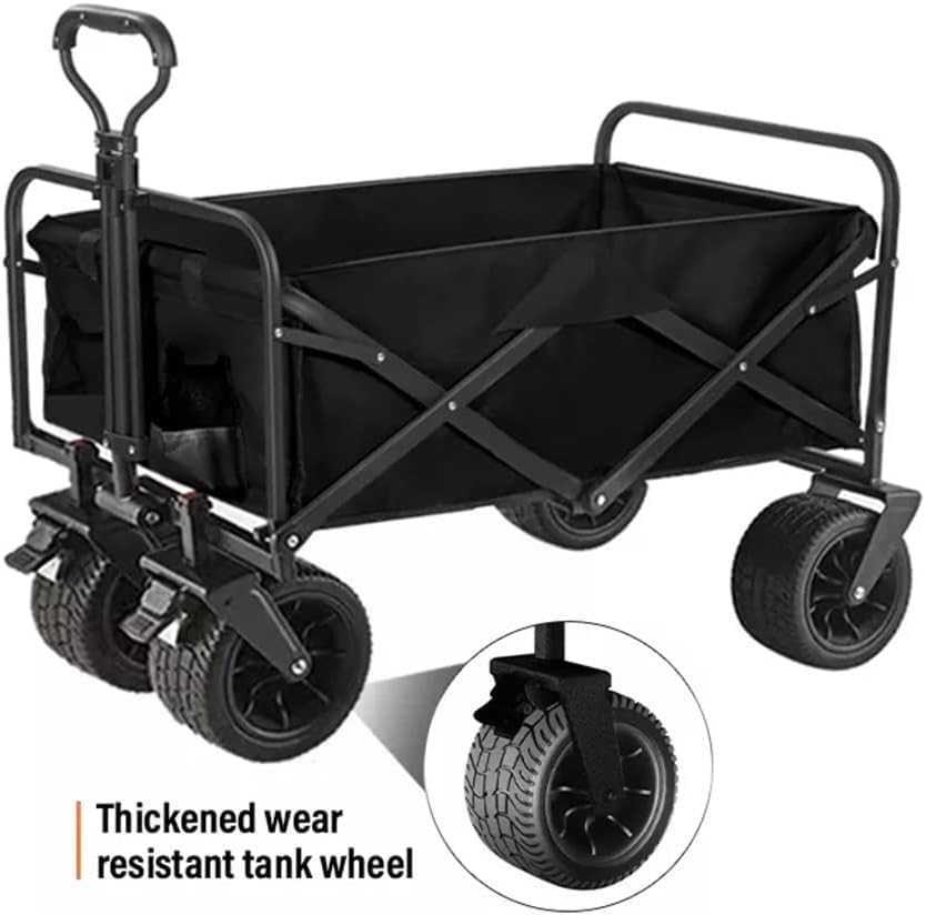 Collapsible Wagon Cart with Wheels Foldable Folding Wagons Carts Silen
