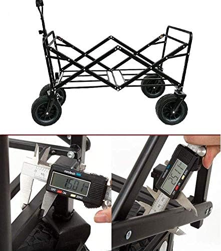 Collapsible Wagon Cart with Wheels Foldable Folding Wagons Carts Silen