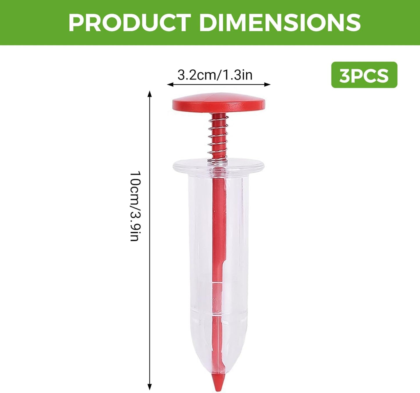 3Pcs Seed Planter Tool Mini Hand Seed Dispenser for Precise Planting Garden Seeder for Small Seeds Planter Tool, Seeder, Dispenser, Planting, Garden