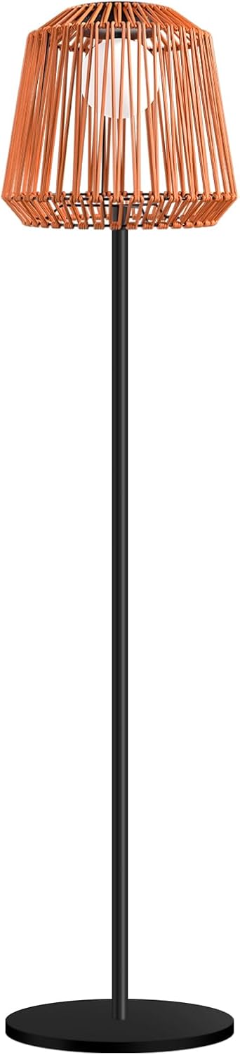 Solar Outdoor Floor Lamp with Table - Cordless Outdoor Floor Lamp- Metal Pole and Base, Waterproof Yard Garden Wedding Home Decor Light