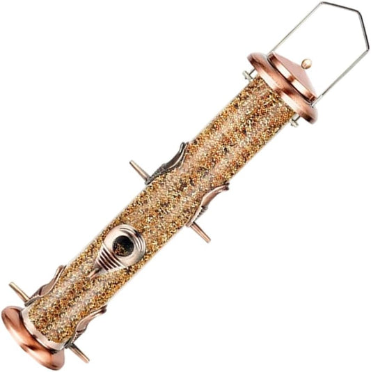 Assemble Metal Bird Feeder 6 Ports Multiple Birds Anti Squirrel Simple Refill Cleans Process Garden Transparents Tube