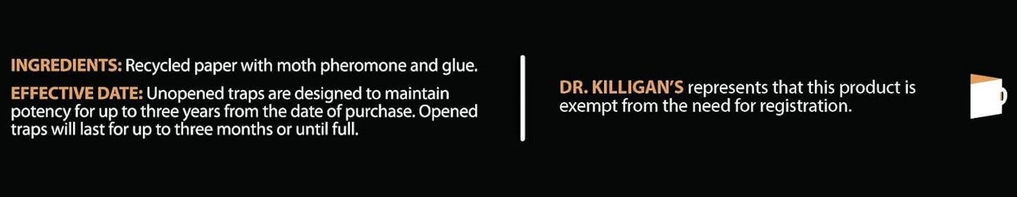 Dr. Killigan's Premium Double Potent Pantry Moth Traps with Pheromones