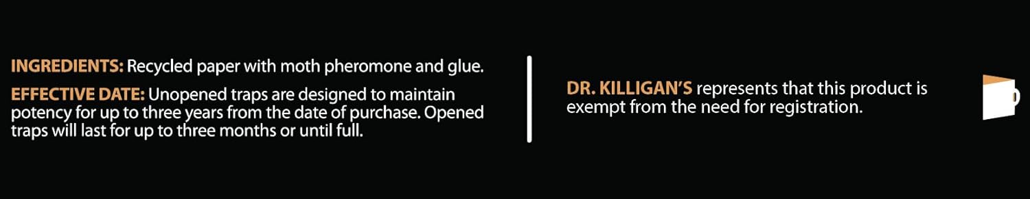 Dr. Killigan's Premium Double Potent Pantry Moth Traps with Pheromones