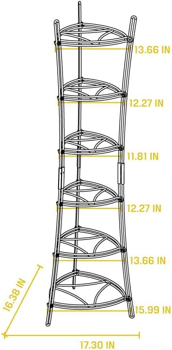 Lodge 6-Tier, Kitchen and Pantry Cast Iron Cookware Storage Organizing