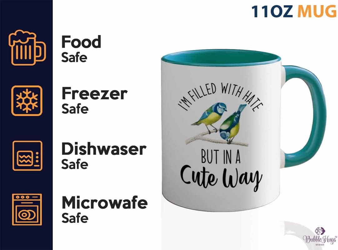 Bird Lover Two Tone Green Edition 11oz - Hate Cute Way - Hummingbird N