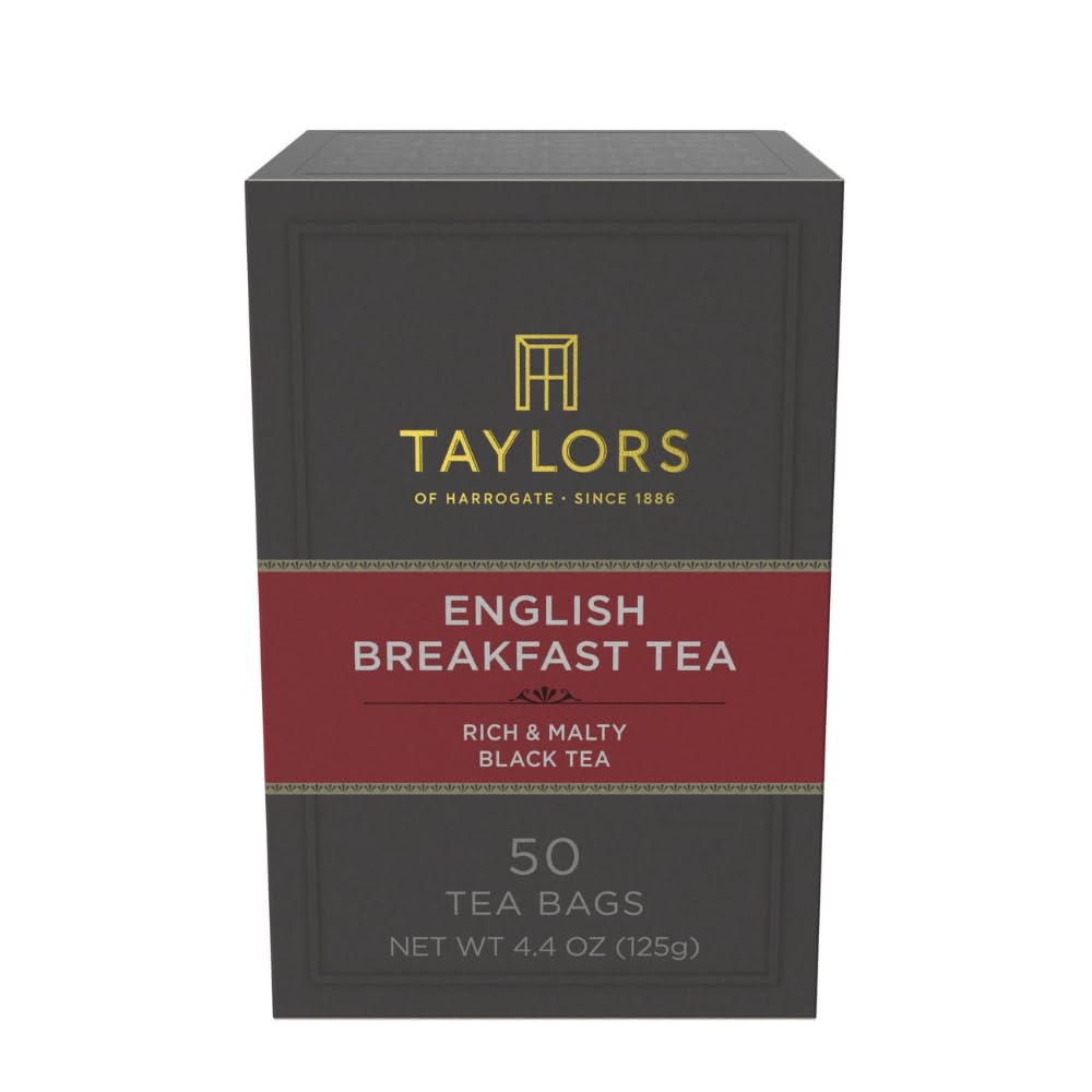 Taylors of Harrogate English Breakfast, Black Tea, Pillow Tea Bags, 50