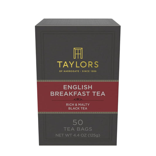 Taylors of Harrogate English Breakfast, Black Tea, Pillow Tea Bags, 50