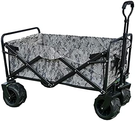Outdoor Foldiutility Wagon Foldibeach Push Wagon, Portable Campicart, Convenient and Practical, Load-Bea100Kg/220Lbs, for Picnic Shopping/Style 3/a