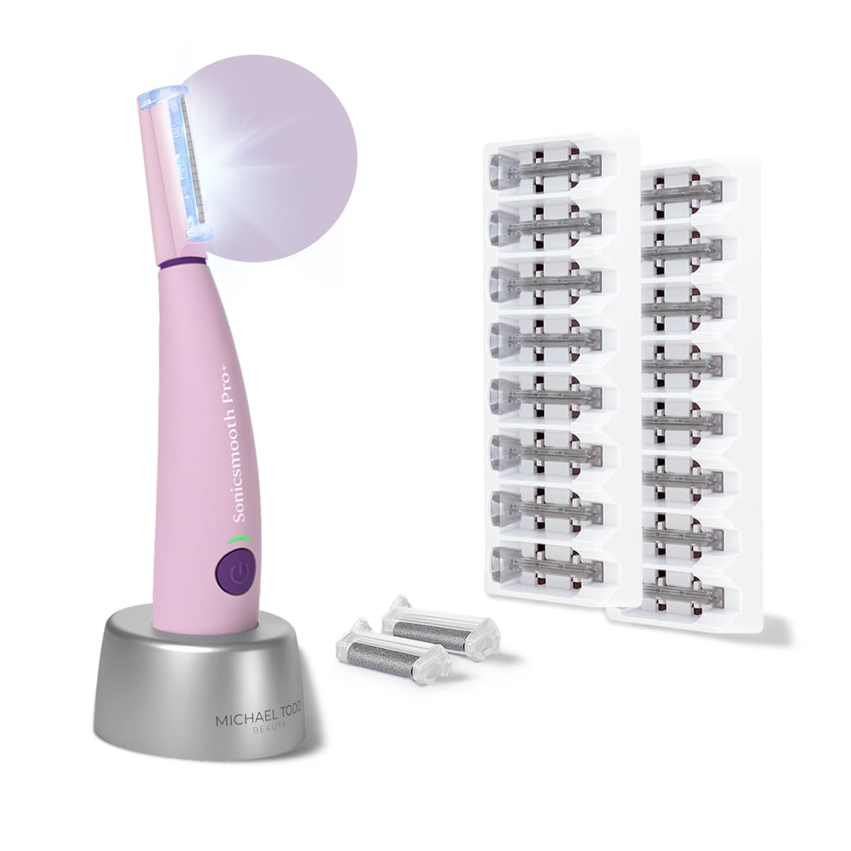 Michael Todd Beauty Sonicsmooth Pro+ Dermaplane Razor for Women Face +
