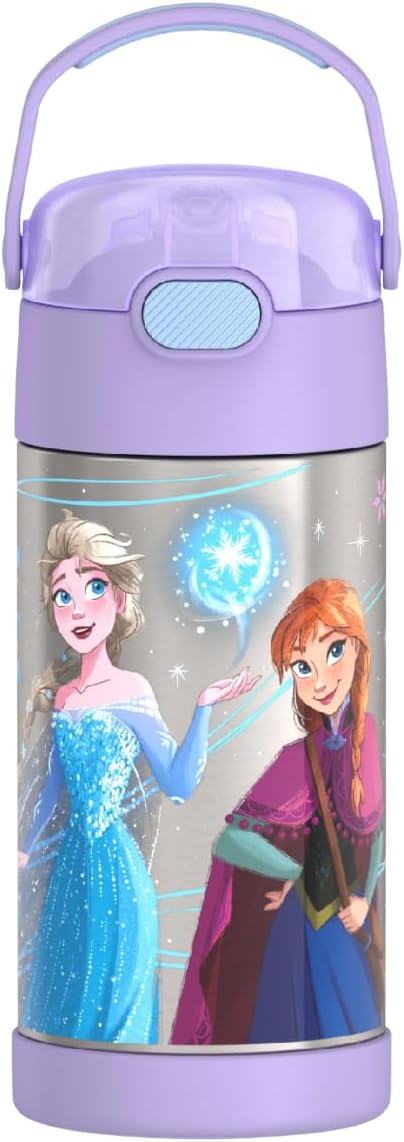 THERMOS FUNTAINER Water Bottle with Straw - 12 Ounce - Kids Stainless 