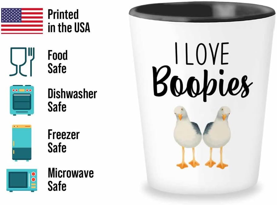Bird Lover Shot Glass 1.5oz - Love boobies - Hummingbird Nest Cage Par