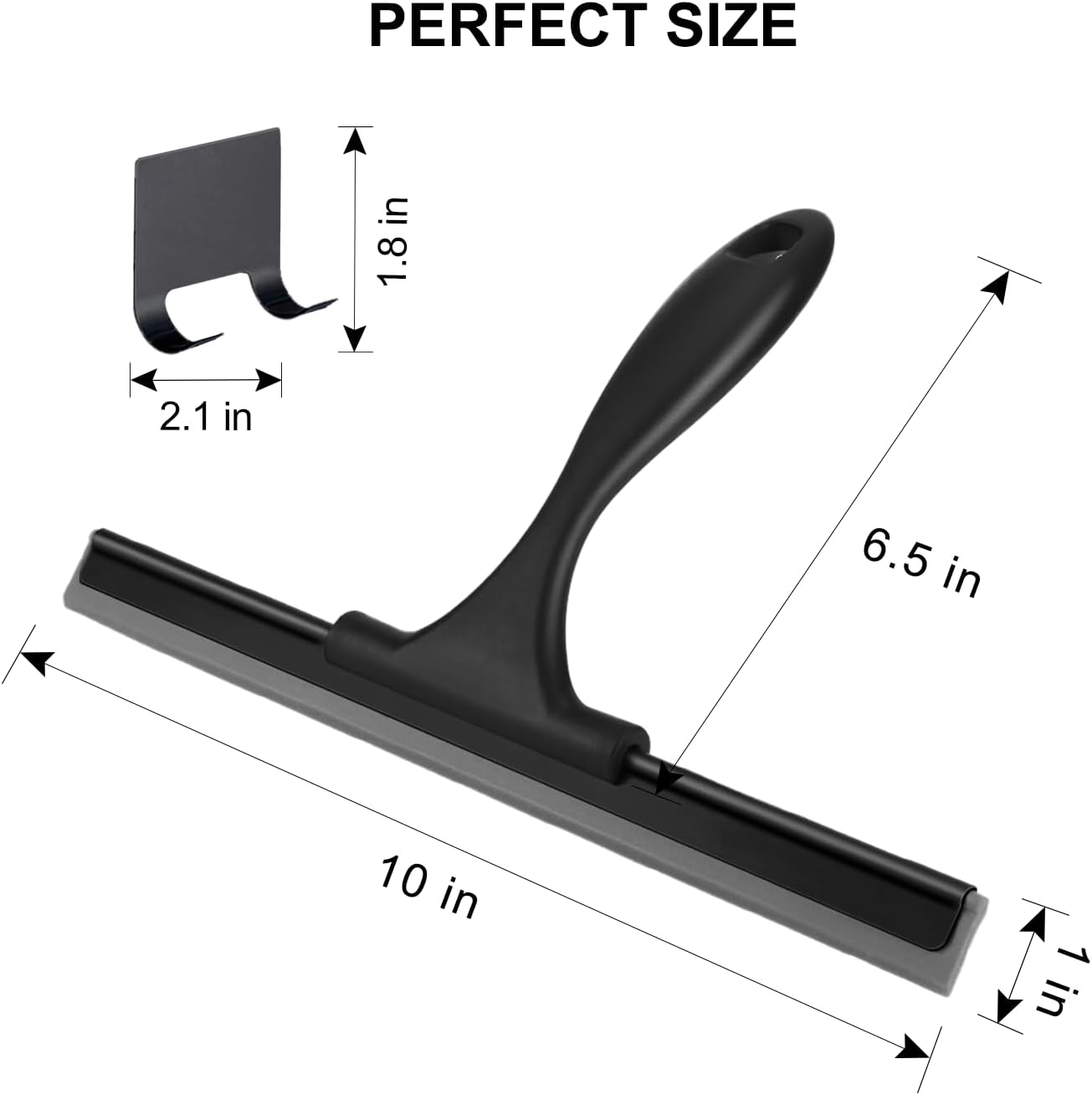 SetSail Squeegee for Shower Glass Door Stainless Steel Shower Squeegee