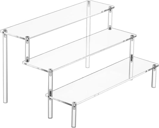 Large Acrylic Display Risers, Perfume Stand Organizer, Clear Acrylic S