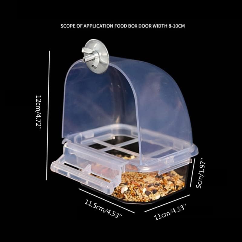 Bird Feeder for Budgerigar Parrot Finches Parakeet Food Container Food Grade Easy to Install Bird Feeder Bowls for Cage