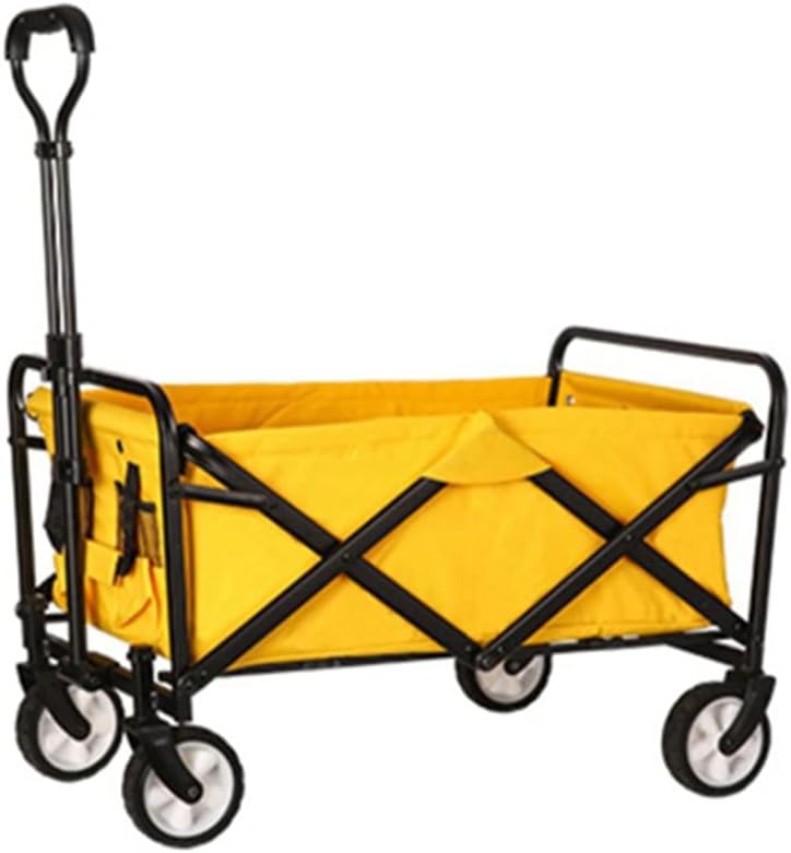 JSEIAJB Portable Garden Carts Leisure Camping Wagon Beach Cart Folding