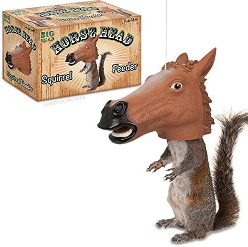 Squirrel Feeder Unicorn Head / Horse Head Duo - These Will Bring All The Laughs!