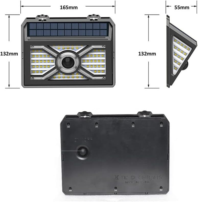 Two-Pack Solar Outdoor Garden Light Waterproof Street Human Body Induction Lighting Wall