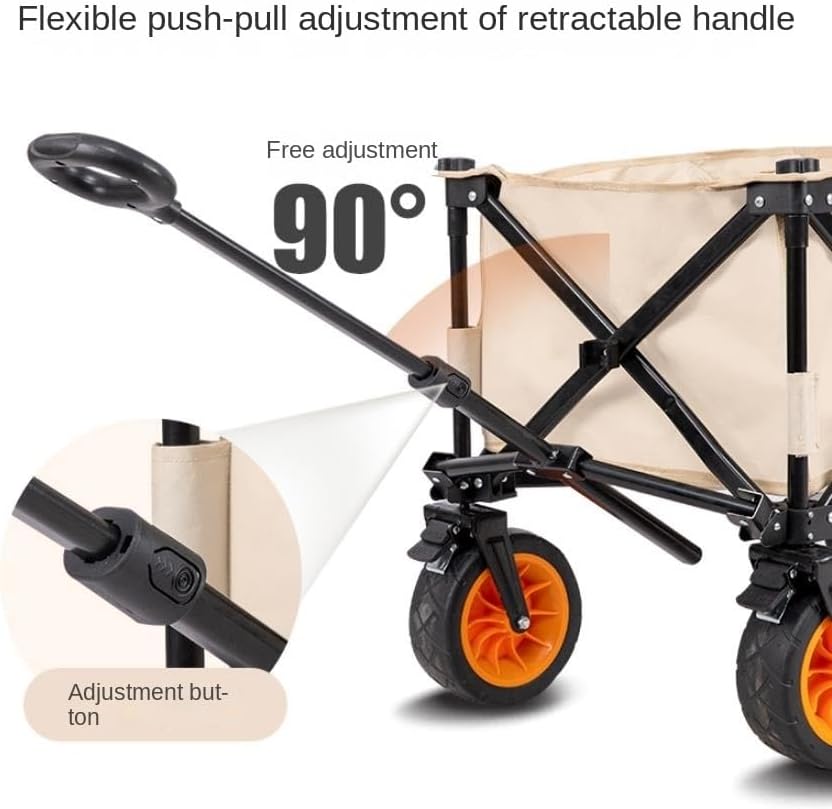 Collapsible Wagon Cart with Wheels Foldable Folding Wagons Carts Silen