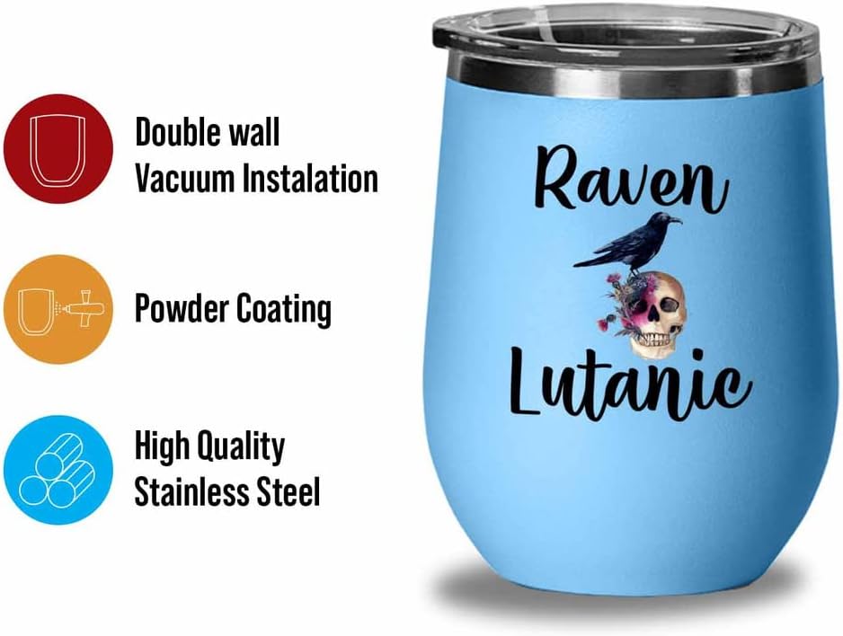 Bird Lover Blue Edition Wine Tumbler 12oz - Rven lutanic - Hummingbird