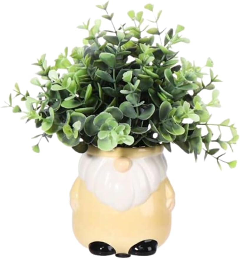 Plant in Decorative Pot for Tabletop and Shelf Displays, 1 Piece (Yell
