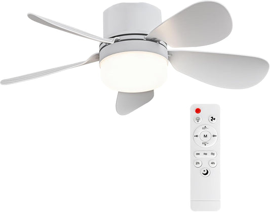 Socket Breeze Socket Fan Light with Remote Control, Portable Small Ceiling Fans with Lights for Bedroom, Kitchen, Living Room, with Dimming Function, 1000 Lumens, Screws into E26/E27