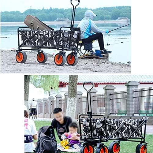 Portable Camping Cart,Outdoor Folding Utility Wagon Outdoor Foldable C