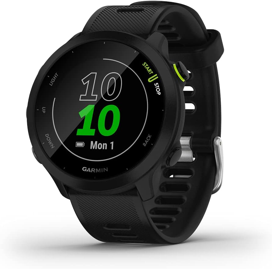 Garmin Forerunner 55, GPS Running Watch with Daily Suggested Workouts,