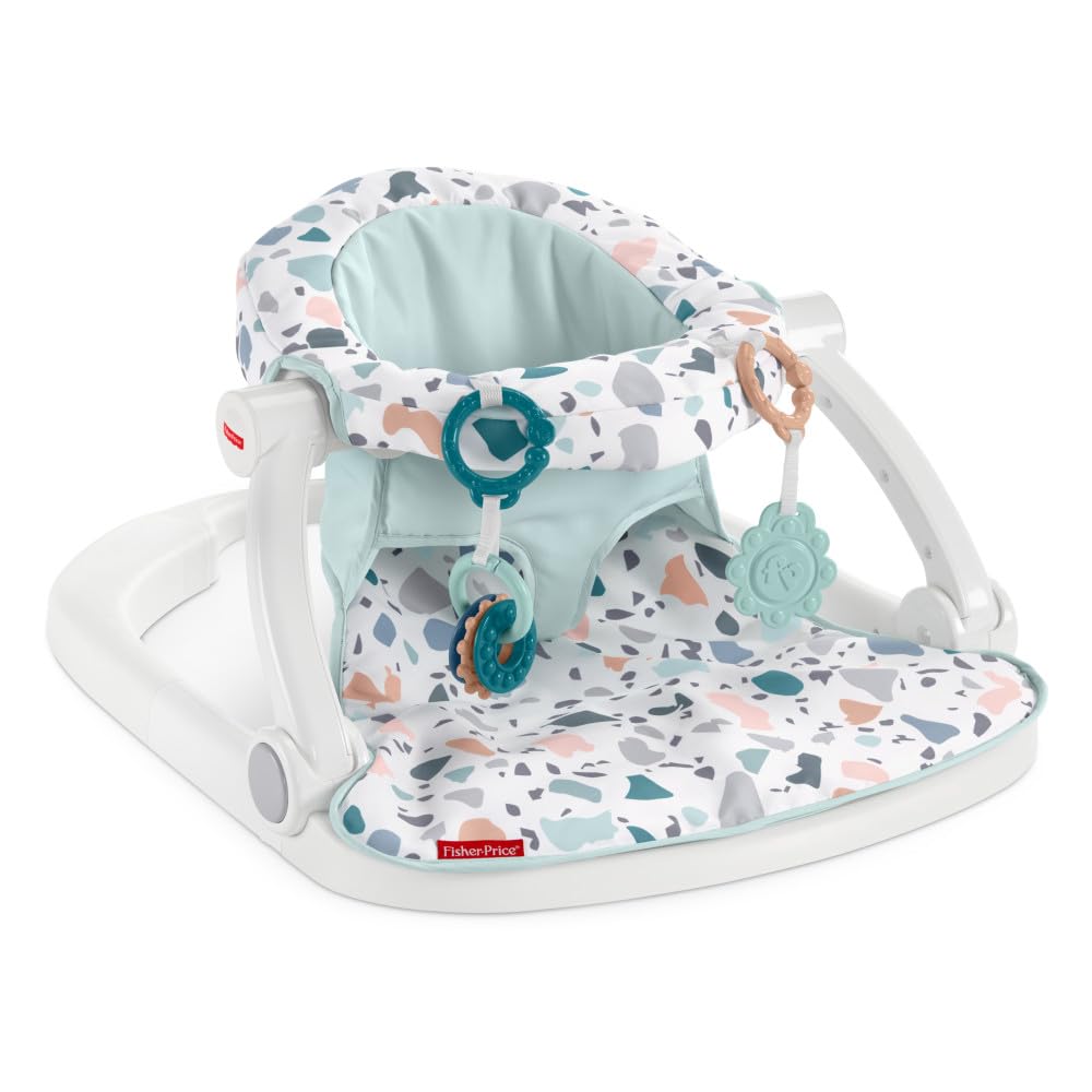 Fisher-Price Portable Baby Chair Sit-Me-Up Floor Seat With Development
