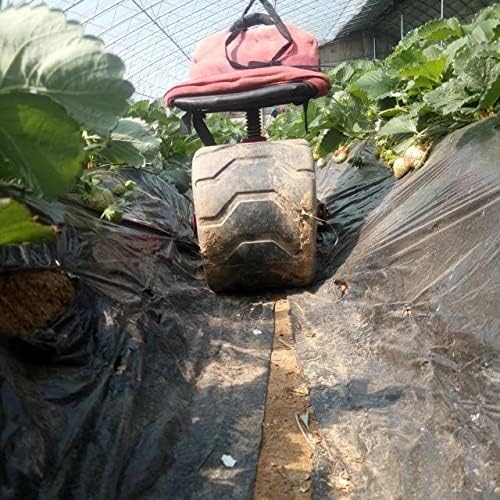 JSEIAJB Firm Iron Garden Cart Tool Planting Pickingstool Comfortable PU Sponge Seat Pad Moving Work Chair
