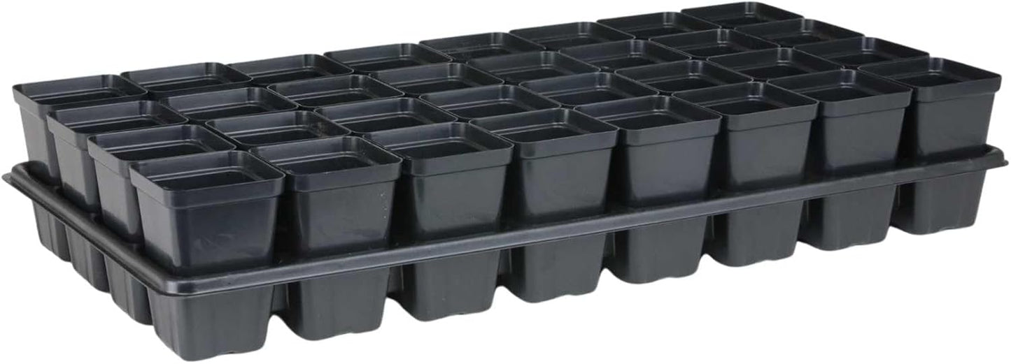 Bootstrap Farmer Extra Strength 32 Cell Seedling Starter Trays w/Inserts, 2 Pack, for Seed Germination, Plant Propagation, Growing Trays, Planting Starter