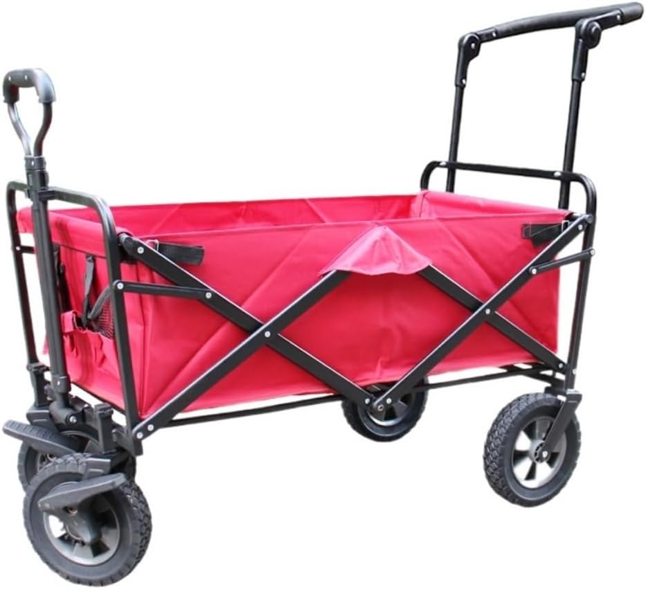 Portable Camping Cart,Outdoor Camping Folding Wagon Cart with 4 Wheels