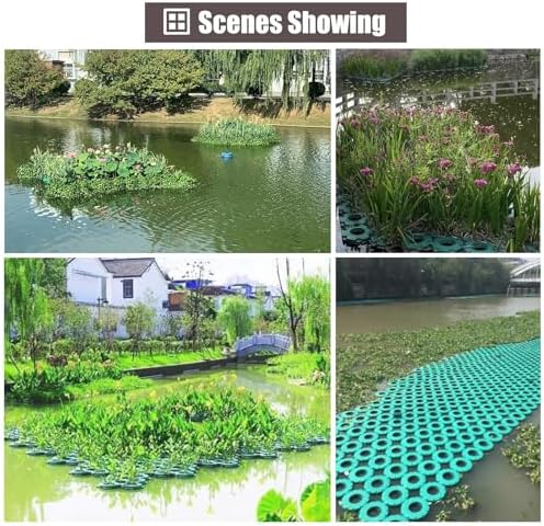 Aquarium Water Plants Floating Planter Basket Outdoor Plant Island for